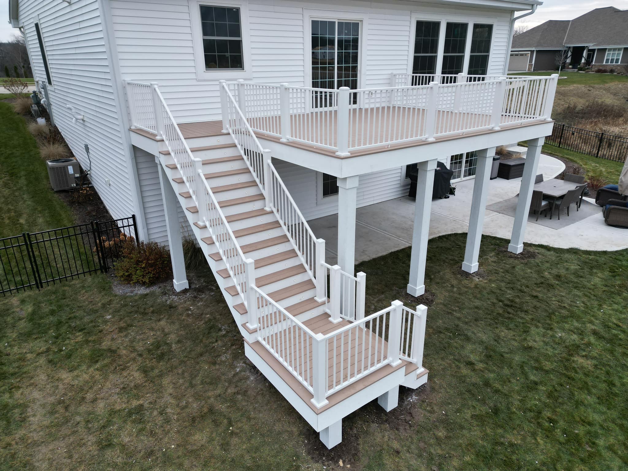 Deck Waterproofing Services Our Deck Waterproofing Services offer the ability to make a dry space to entertain under your deck using the Trex RainEscape system or other options to make your under-deck area a dry space to entertain.