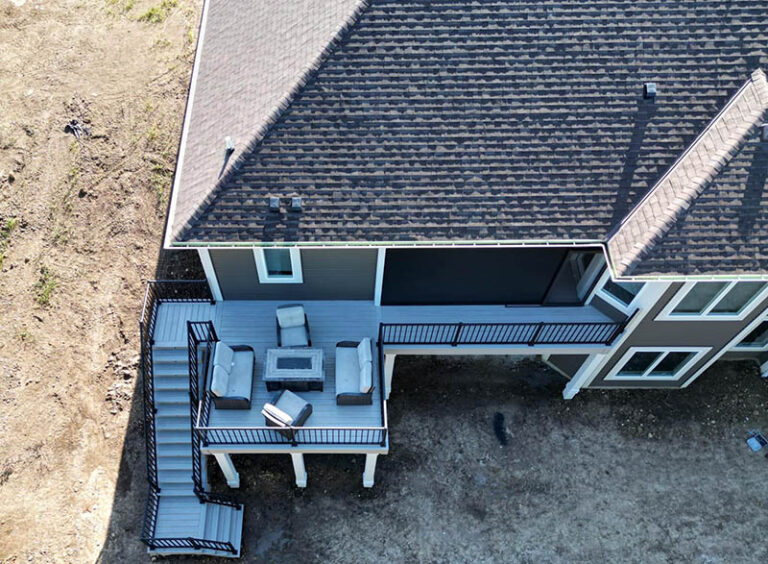 Low-Maintenance Composite Deck for Wisconsin Winters