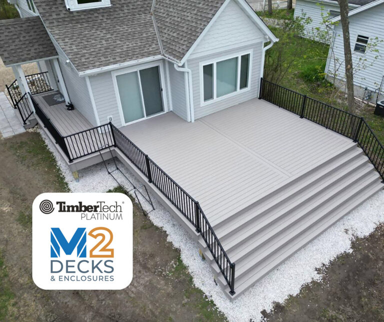When investing in outdoor living spaces, composite decking provides long-term value. That is why more Lake Country, WI homeowners are opting for composite decks from M2 Decks & Enclosures.