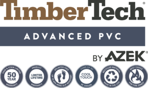 TimberTech Advanced PVC is made using proprietary materials technology. The ultra-durable capped polymer decking delivers sophisticated, authentic wood looks without the maintenance of wood.