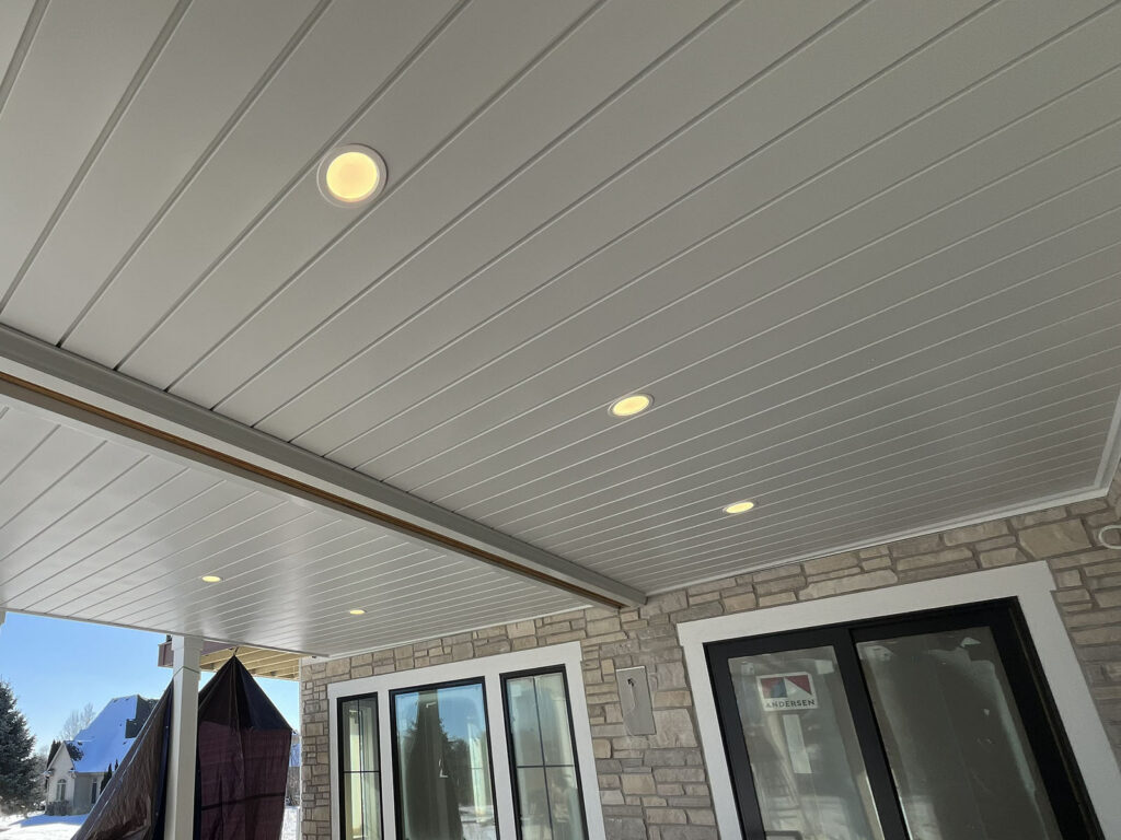 Waterproof Underdecking will keep your covered patio dry and drain water from your deck away from your home.